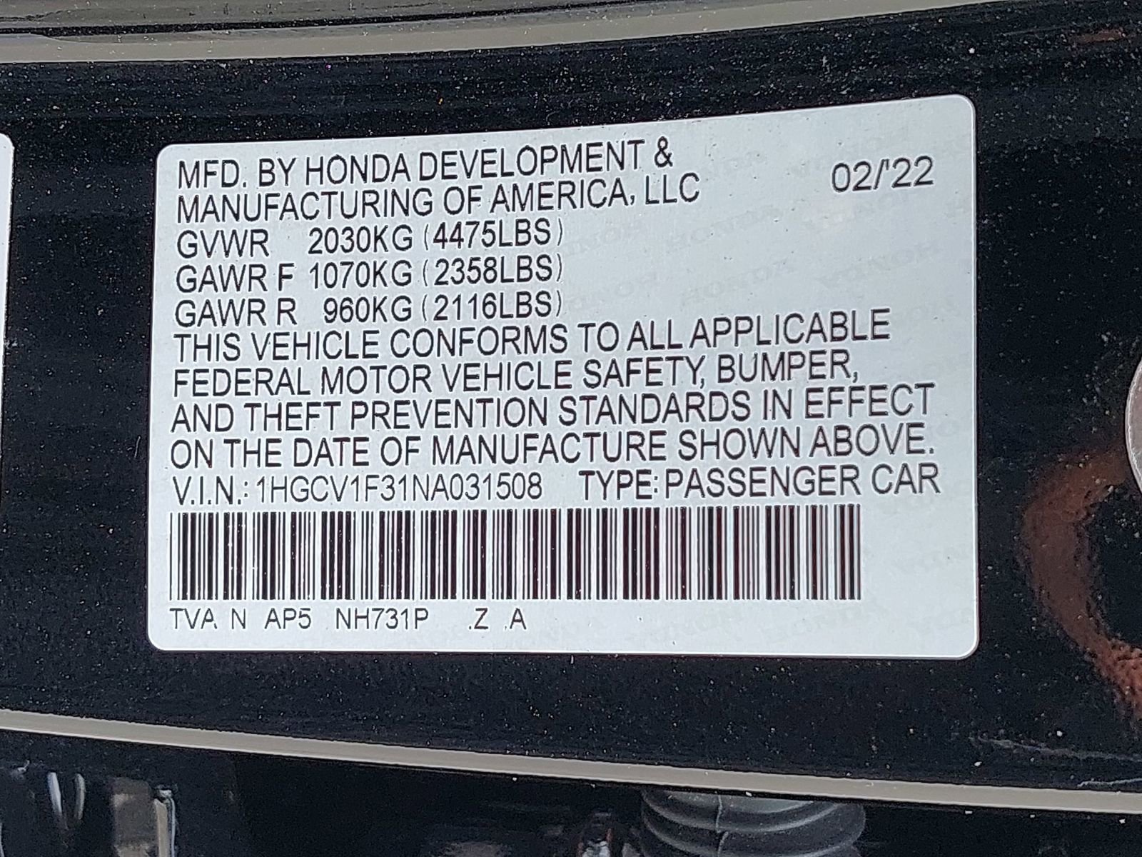 Used 2022 Honda Accord Sport image 12