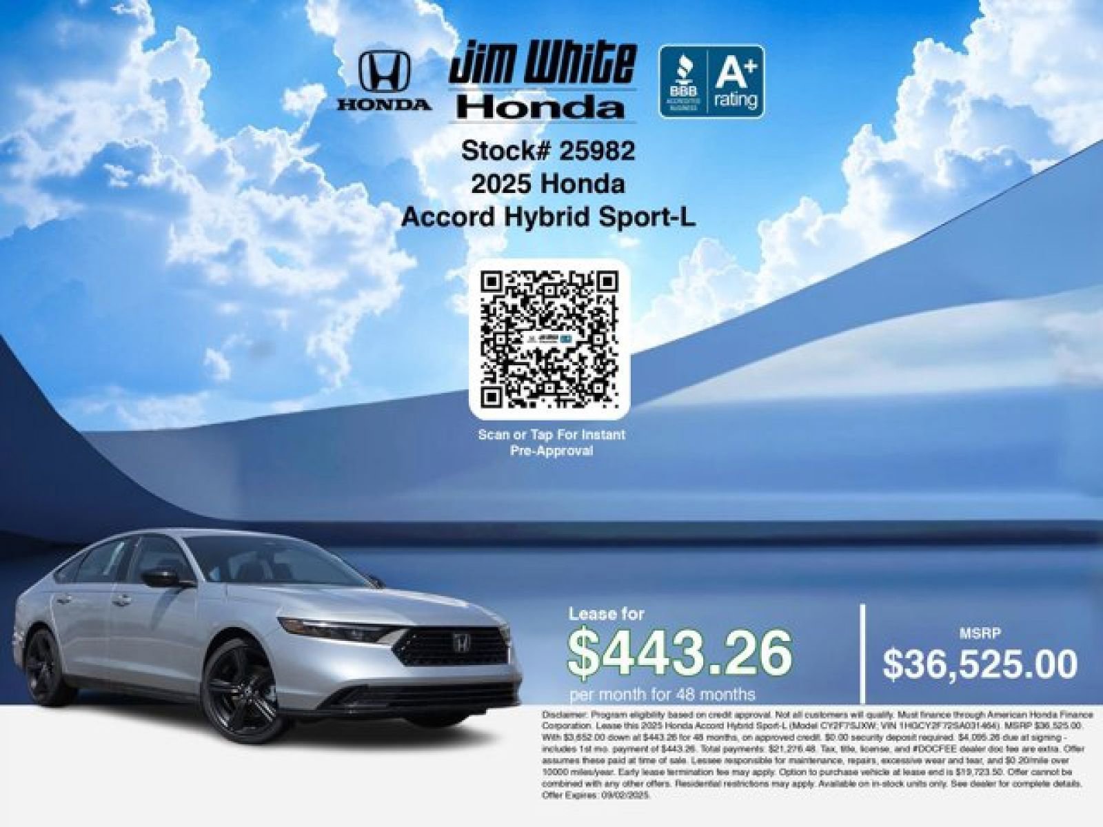 Certified 2025 Honda Accord Sport image 4