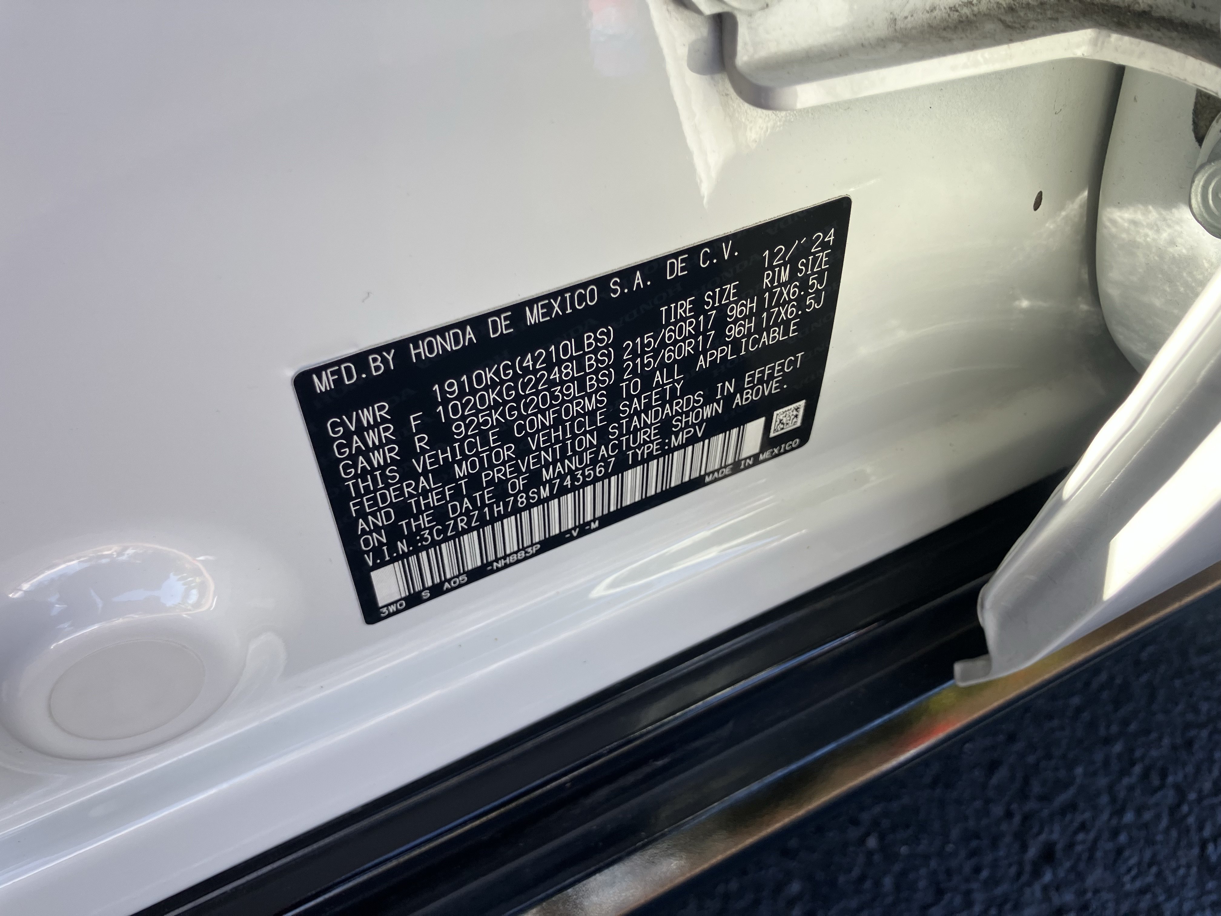 Used 2025 Honda HR-V EX-L image 30