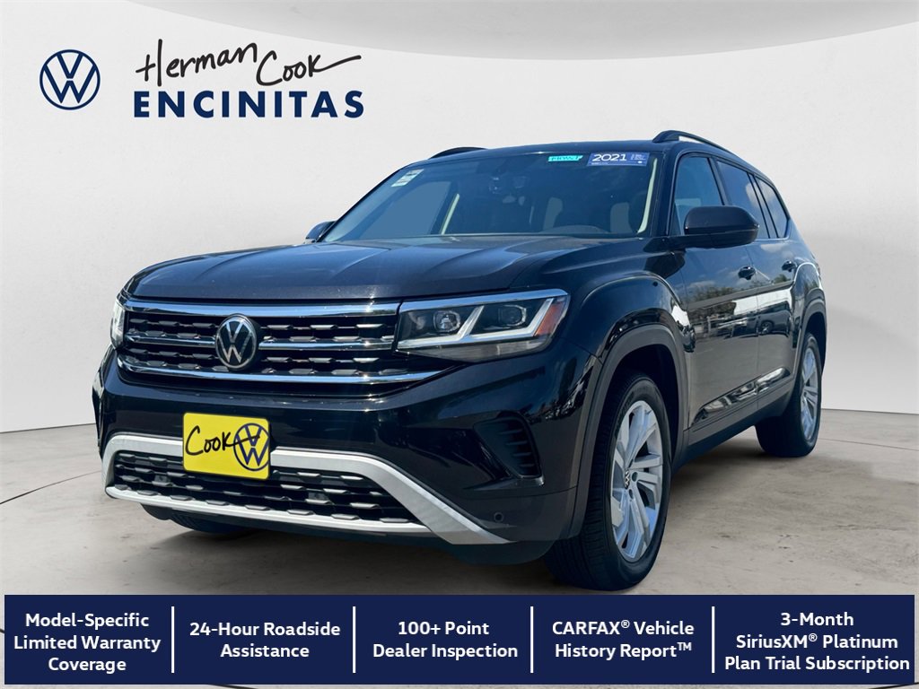 Certified 2021 Volkswagen Atlas SE w/ Panoramic Sunroof Package image 1