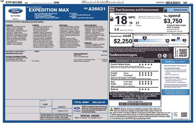 Used 2021 Ford Expedition Max Limited AWD/4WD video 3