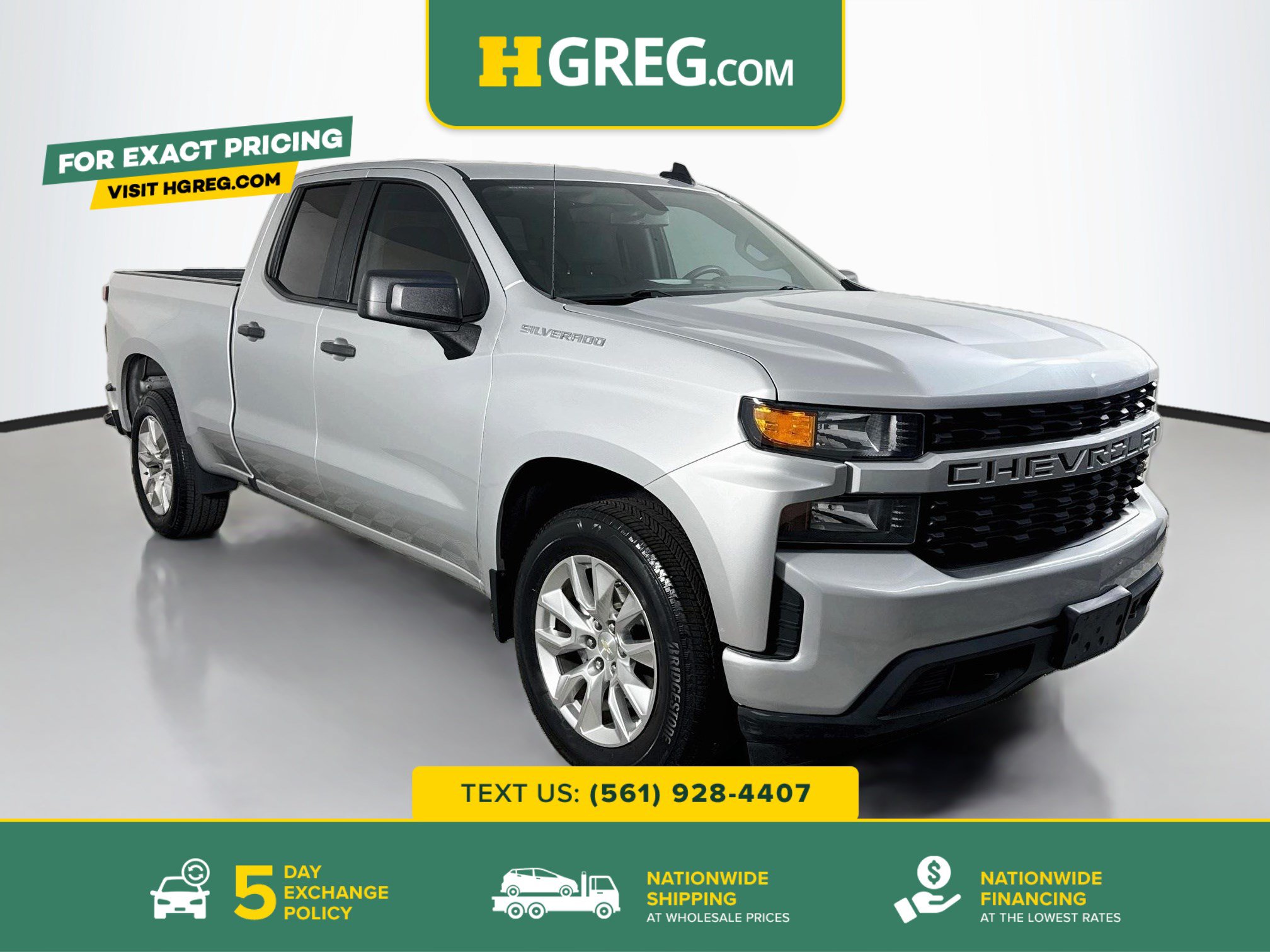 Used 2020 Chevrolet Silverado 1500 Custom w/ Custom Value Package RWD image 1