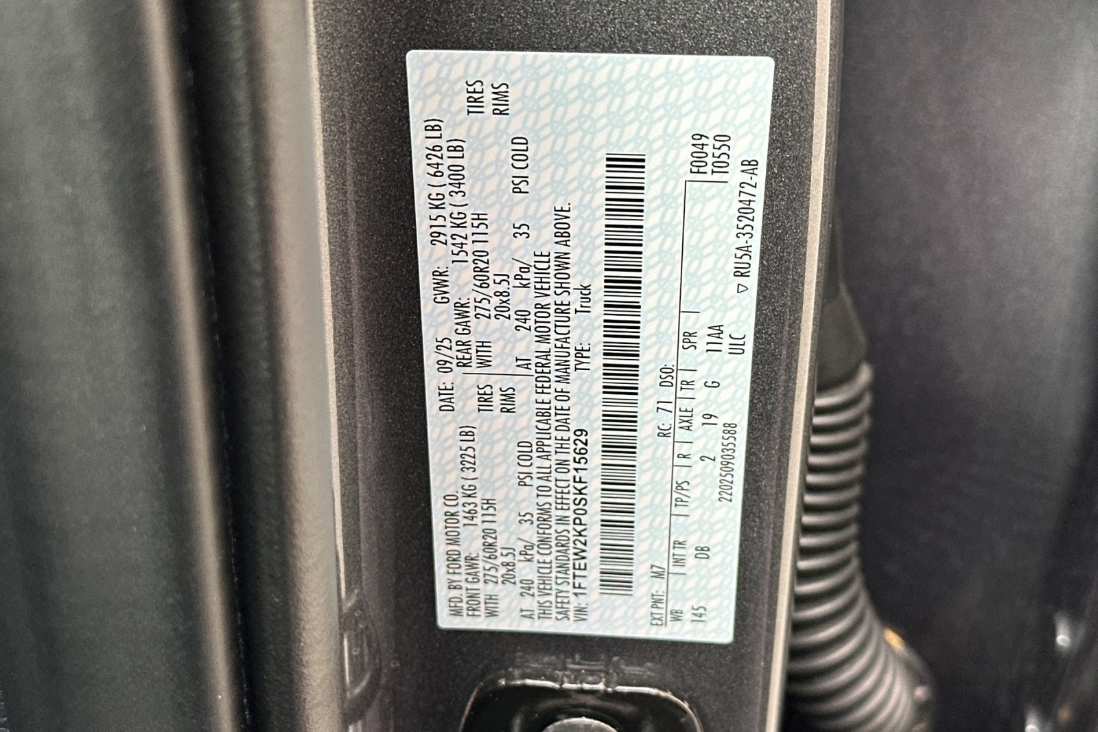 Used 2025 Ford F150 STX w/ STX Black Appearance Package RWD image 37