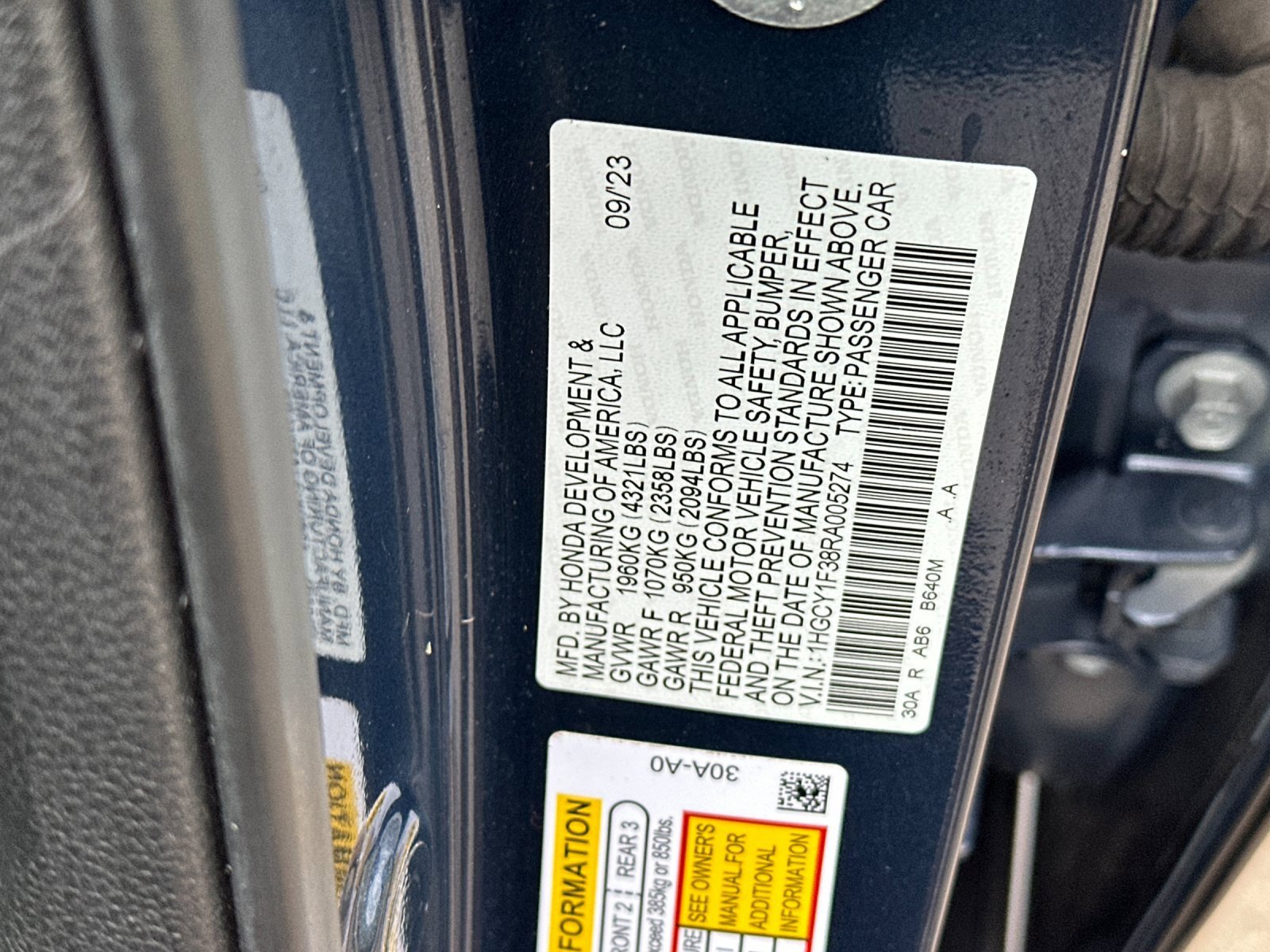 Used 2024 Honda Accord EX image 26