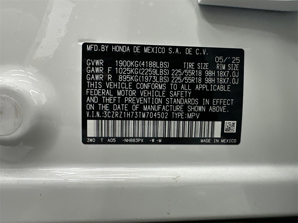 New 2026 Honda HR-V EX-L image 34