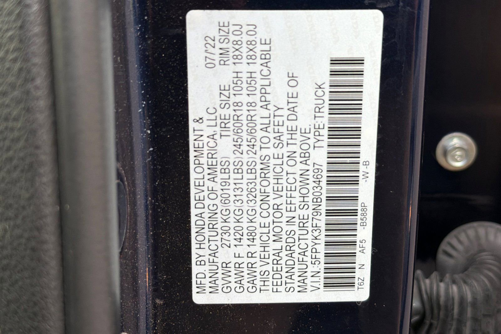 Used 2022 Honda Ridgeline RTL-E image 39