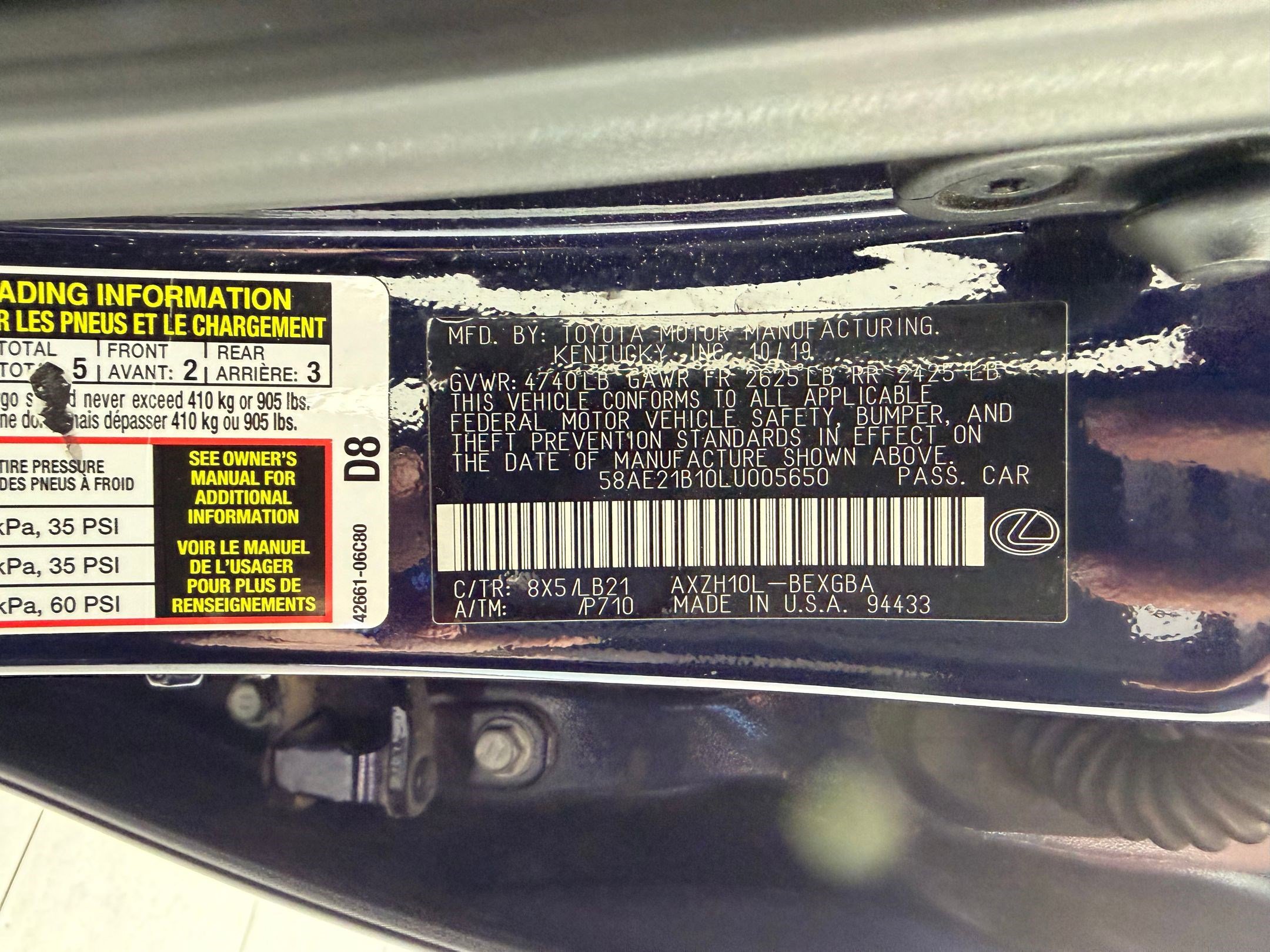 Used 2020 Lexus ES 300h w/ Luxury Package FWD image 20
