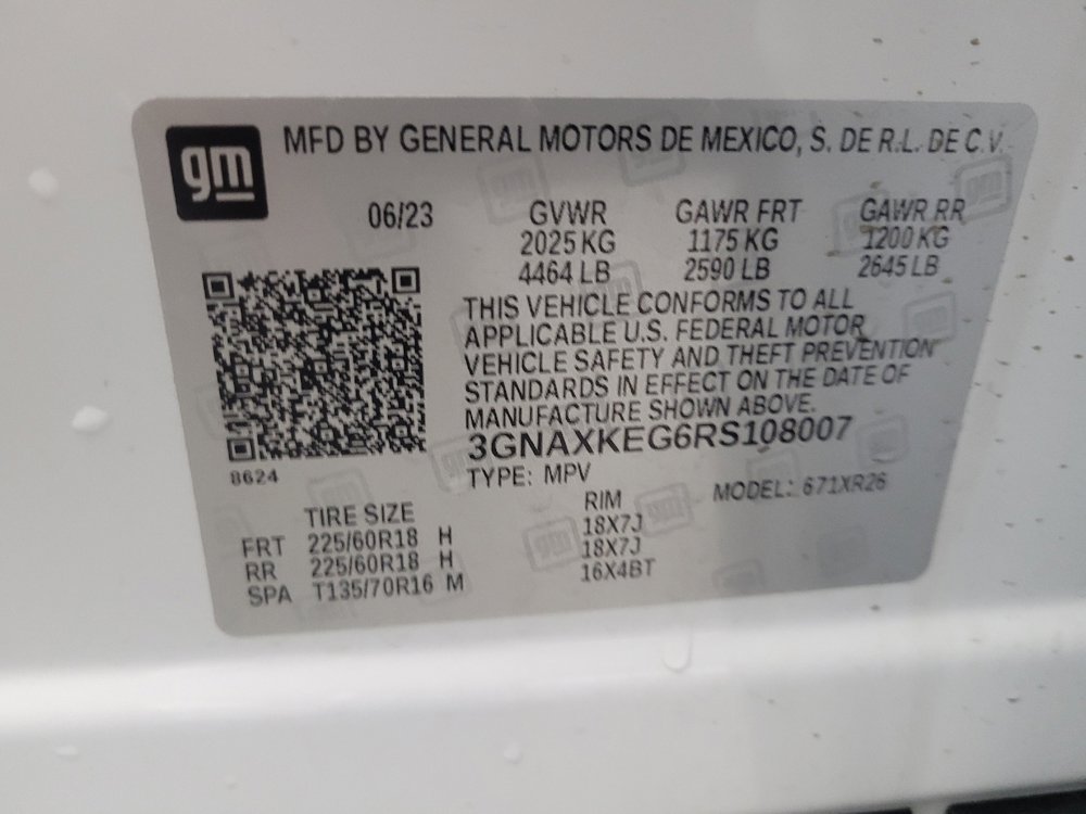 Used 2024 Chevrolet Equinox LT w/ LPO, Floor Liner Package image 33