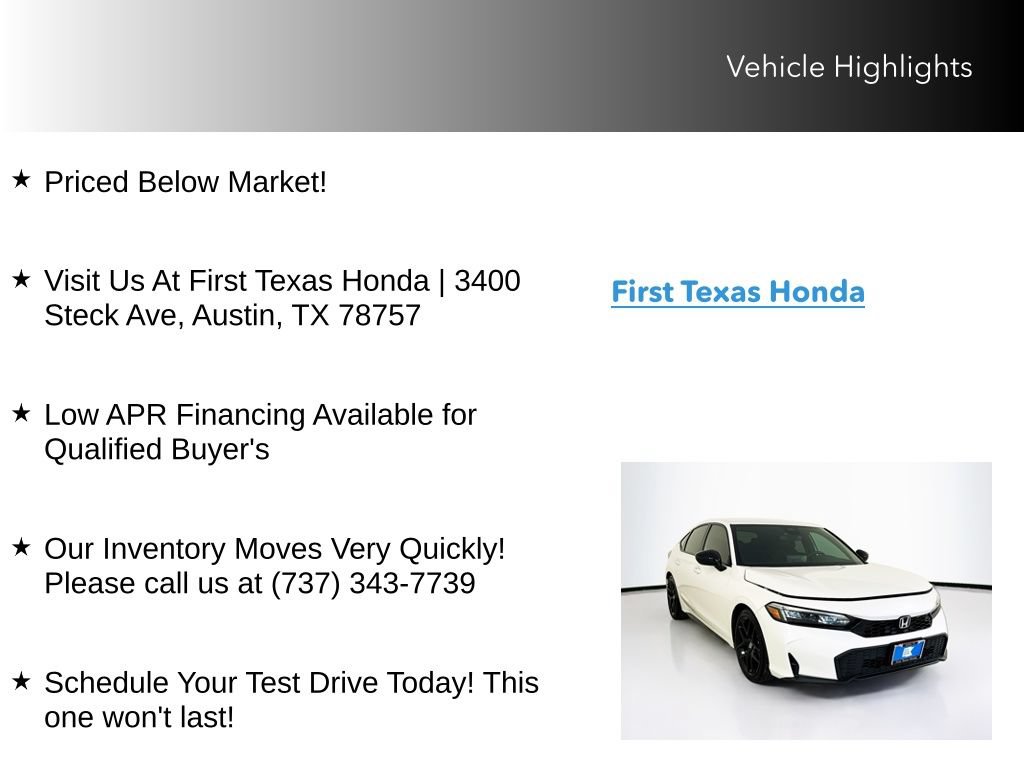 Certified 2026 Honda Civic Sport image 10
