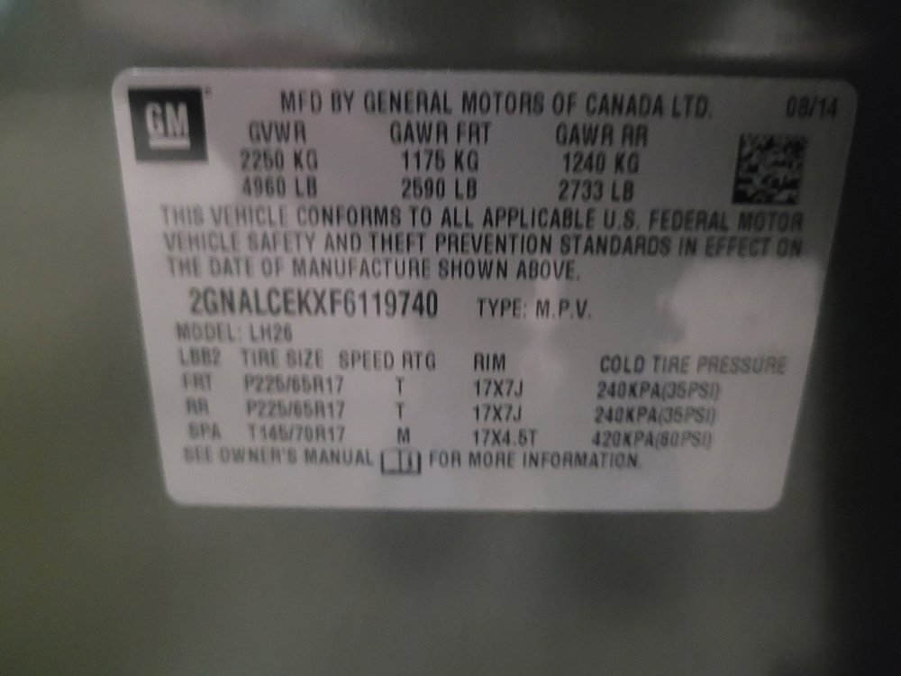 Used 2015 Chevrolet Equinox LT w/ Safety Package FWD image 33