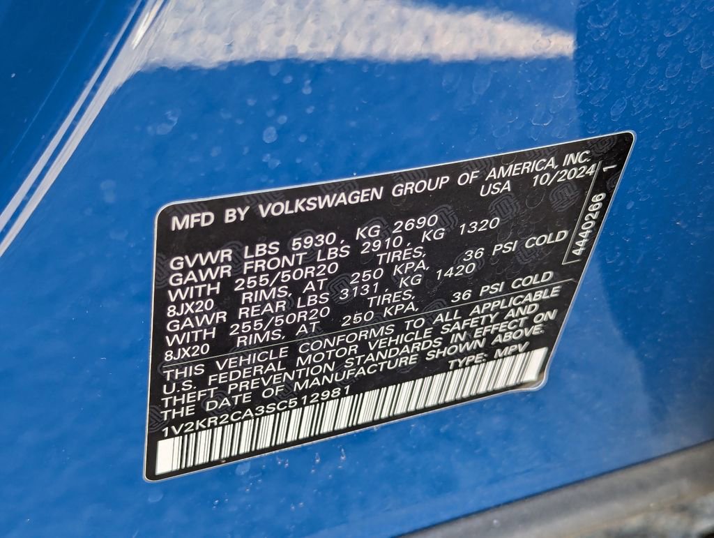 Used 2025 Volkswagen Atlas SE w/ Panoramic Sunroof Package AWD/4WD image 43