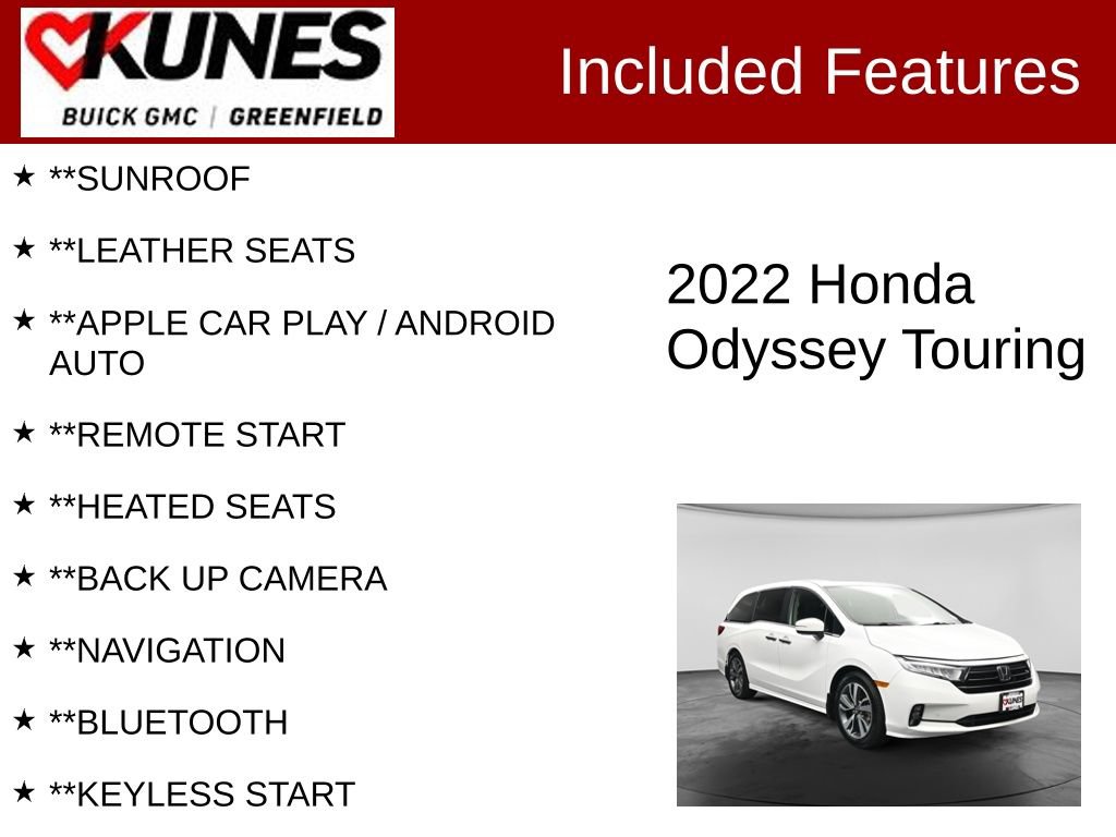 Used 2022 Honda Odyssey Touring image 2
