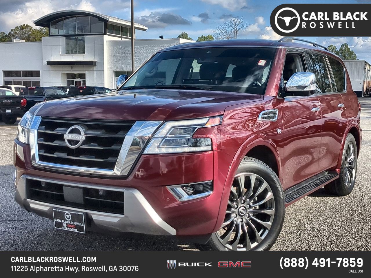 Used 2022 Nissan Armada Platinum w/ Captain's Chairs Package image 1