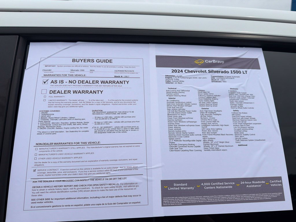 Certified 2024 Chevrolet Silverado 1500 LT AWD/4WD image 14