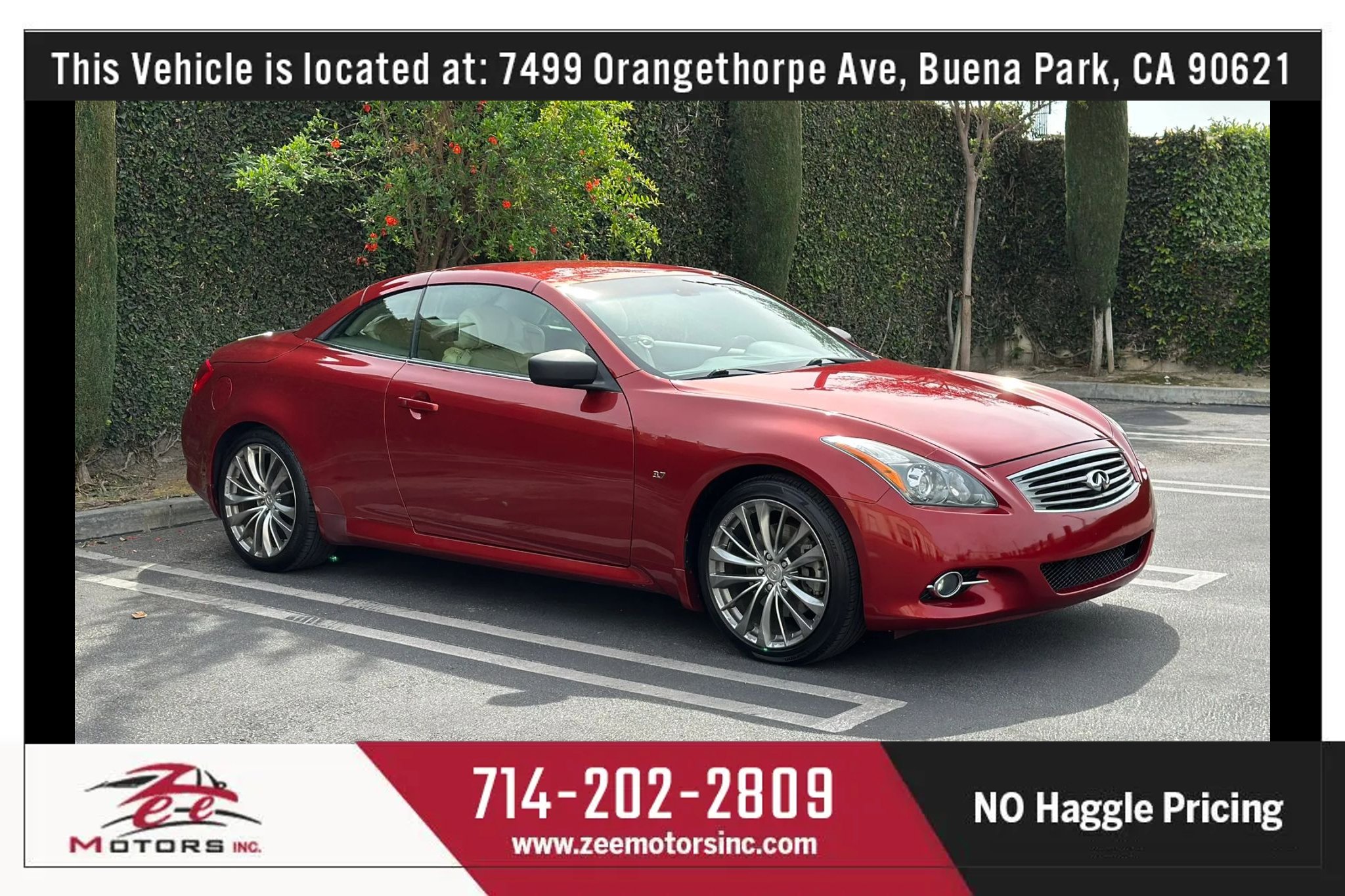 Used 2014 INFINITI Q60 Convertible w/ Premium Package image 4