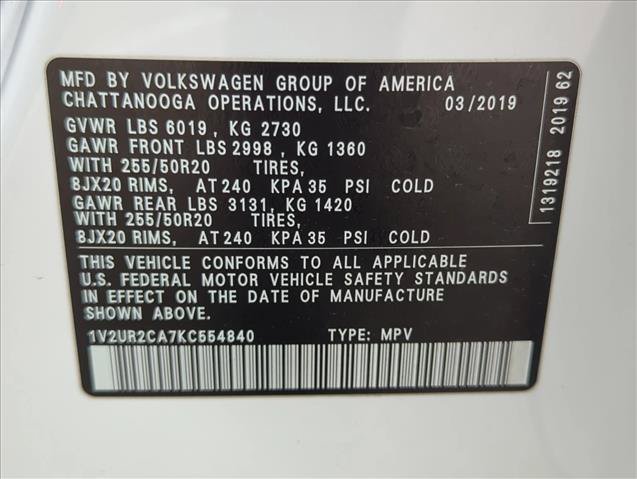 Used 2019 Volkswagen Atlas SE AWD/4WD image 24