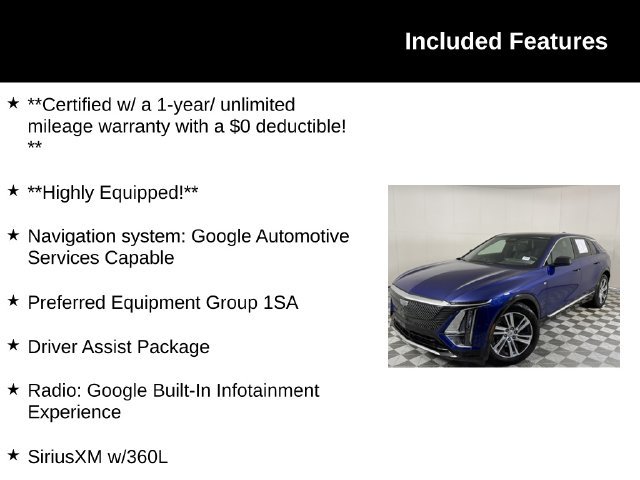 Used 2024 Cadillac Lyriq Tech w/ Driver Assist Package RWD image 4