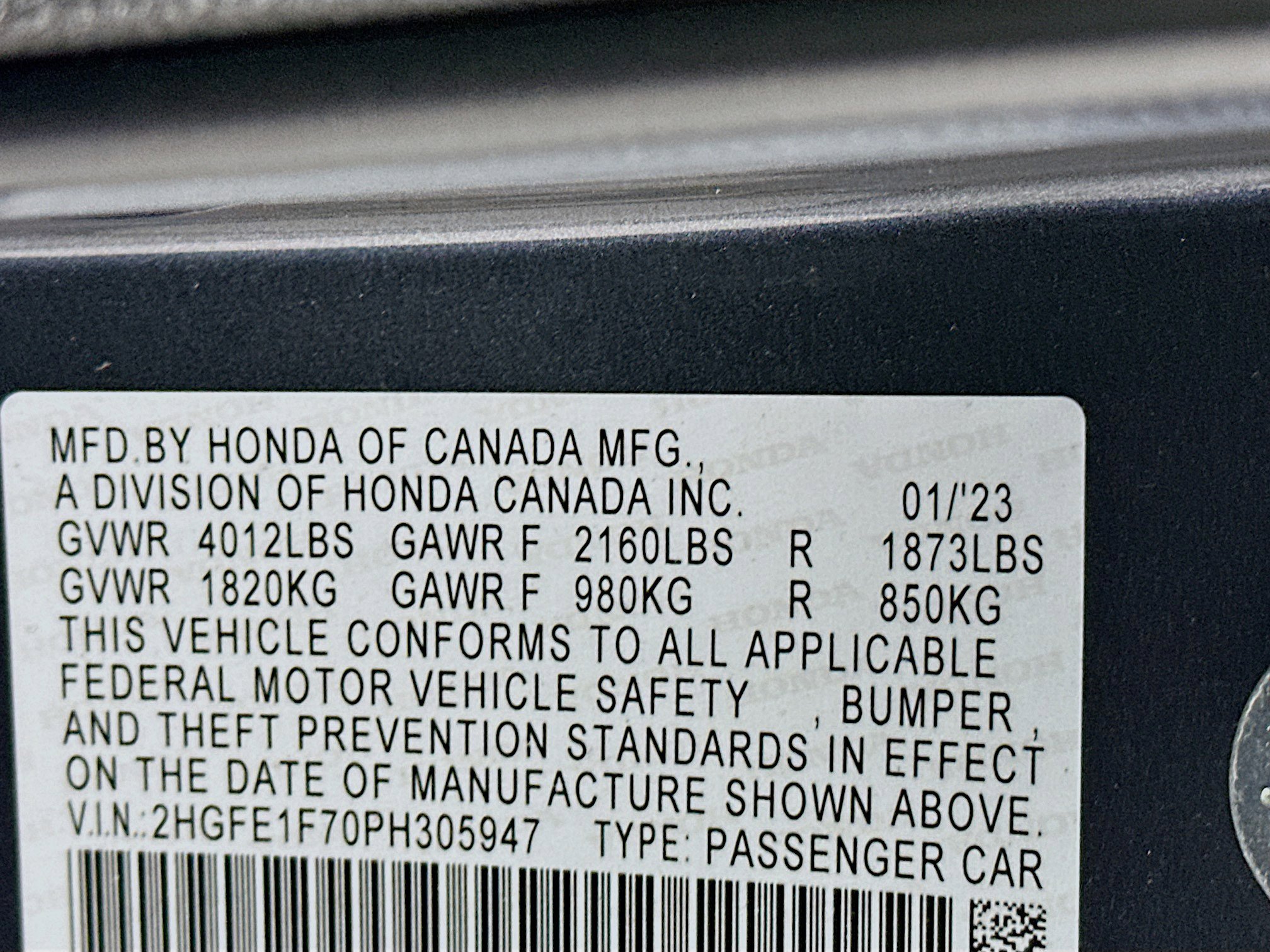 Used 2023 Honda Civic EX image 12