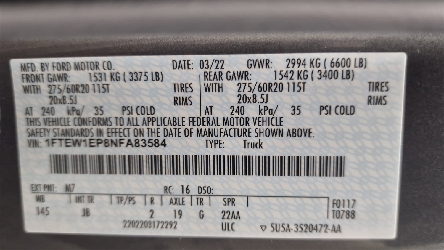 Used 2022 Ford F150 XL w/ STX Appearance Package image 12