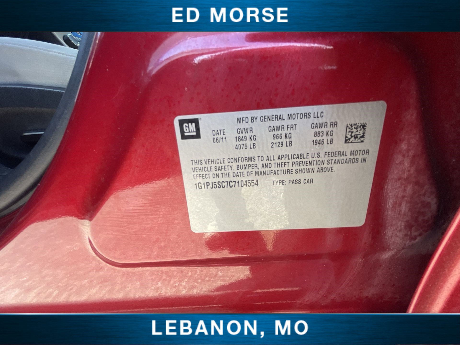 Certified 2012 Chevrolet Cruze Eco image 28