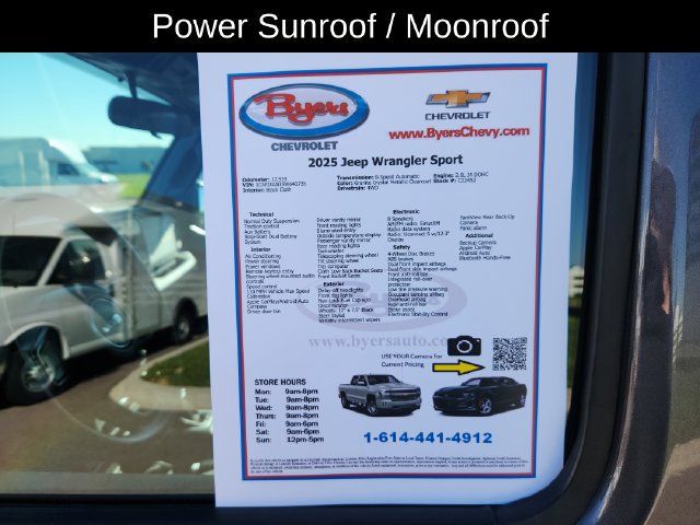 Used 2025 Jeep Wrangler Sport AWD/4WD image 12