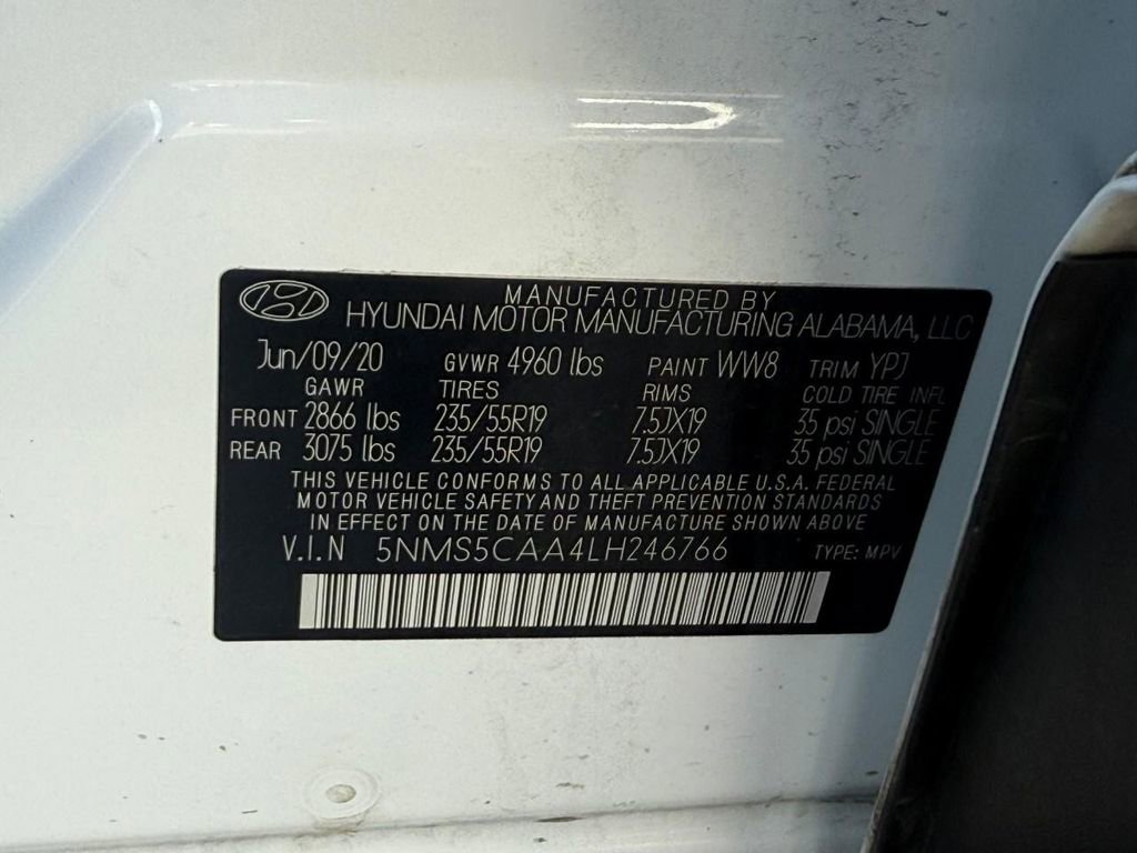 Used 2020 Hyundai Santa Fe Limited w/ Cargo Package image 20