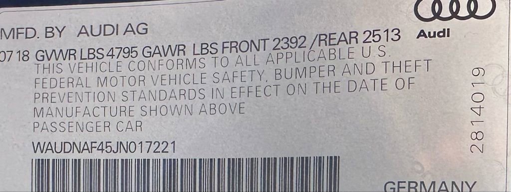 Used 2018 Audi A4 2.0T Premium image 37