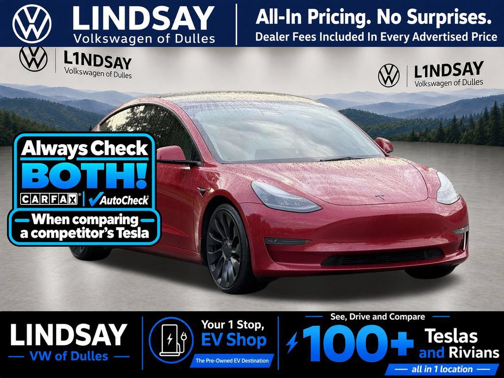 Used 2022 Tesla Model 3 Performance AWD/4WD image 1