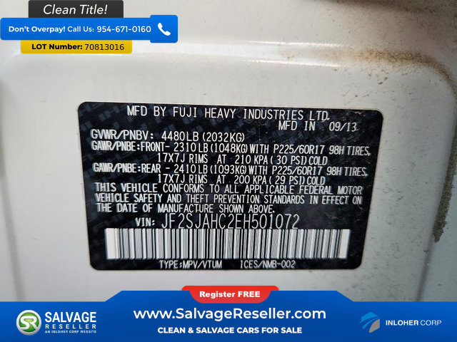 Used 2014 Subaru Forester 2.5i Limited w/ Popular Package #1 AWD/4WD image 17