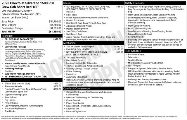 Used 2023 Chevrolet Silverado 1500 RST w/ Z71 Off-Road Package AWD/4WD image 50