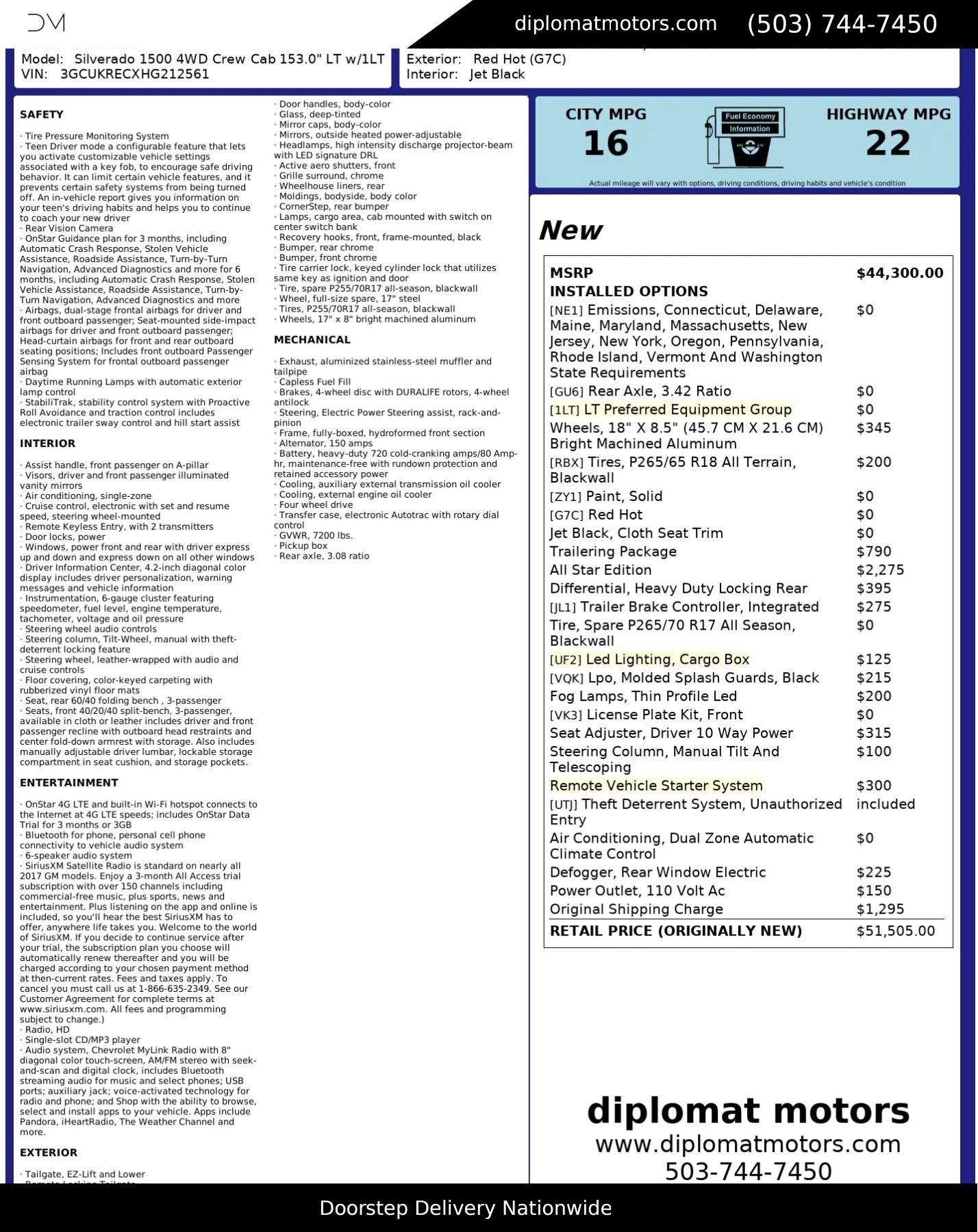 Used 2017 Chevrolet Silverado 1500 LT w/ All Star Edition image 2