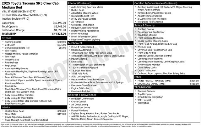 Used 2025 Toyota Tacoma SR5 AWD/4WD image 32