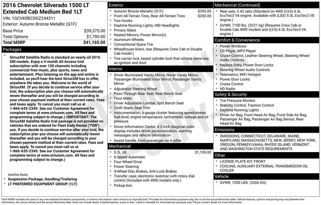 Used 2016 Chevrolet Silverado 1500 LT image 24