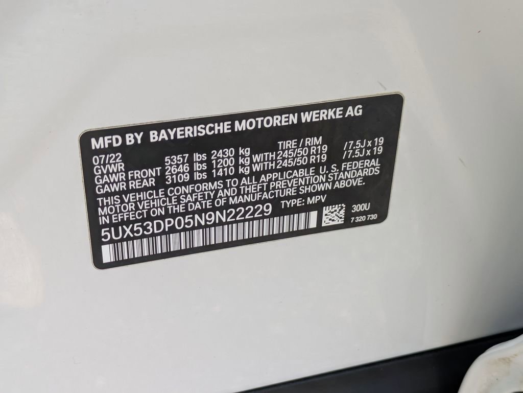 Used 2022 BMW X3 xDrive30i w/ Premium Package 2 image 28