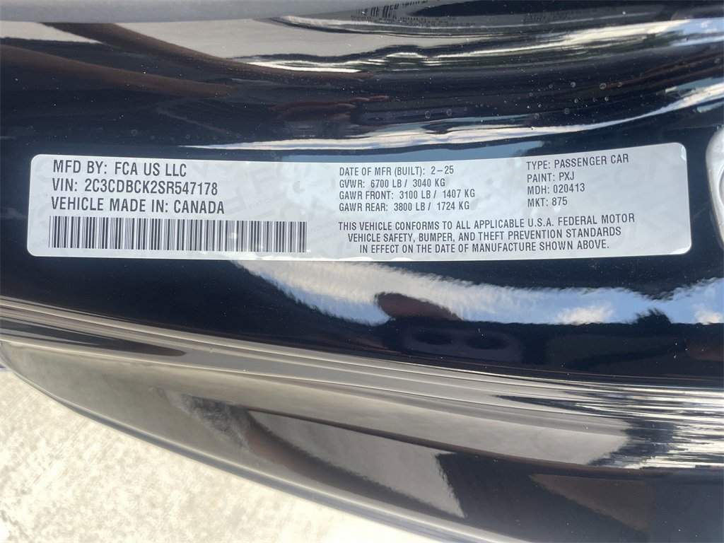 New 2025 Dodge Charger R/T w/ Quick Order Package 25M R/T image 26