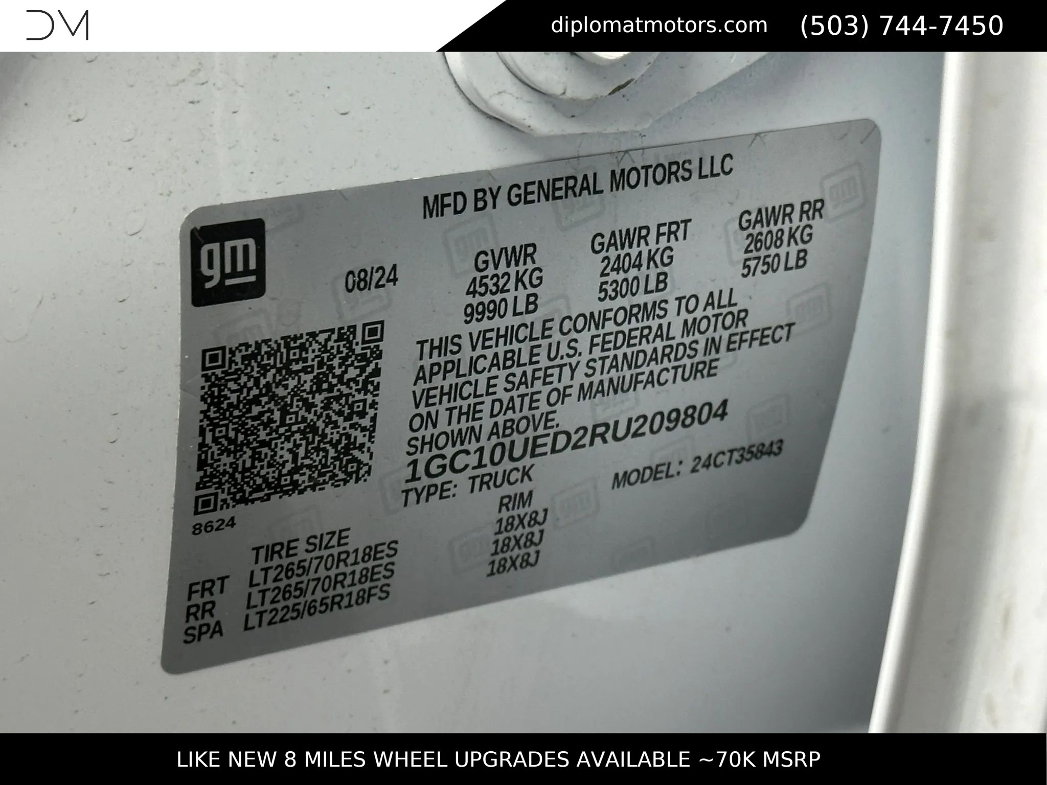Used 2024 Chevrolet Silverado EV W/T AWD/4WD image 48
