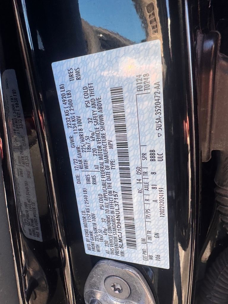 Certified 2022 Lincoln Corsair AWD w/ Equipment Group 101A image 24