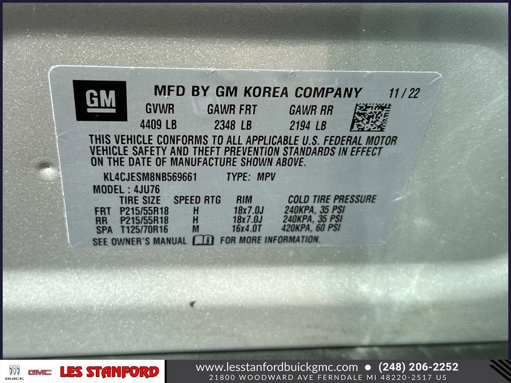 Used 2022 Buick Encore Preferred w/ Safety Package AWD/4WD image 19