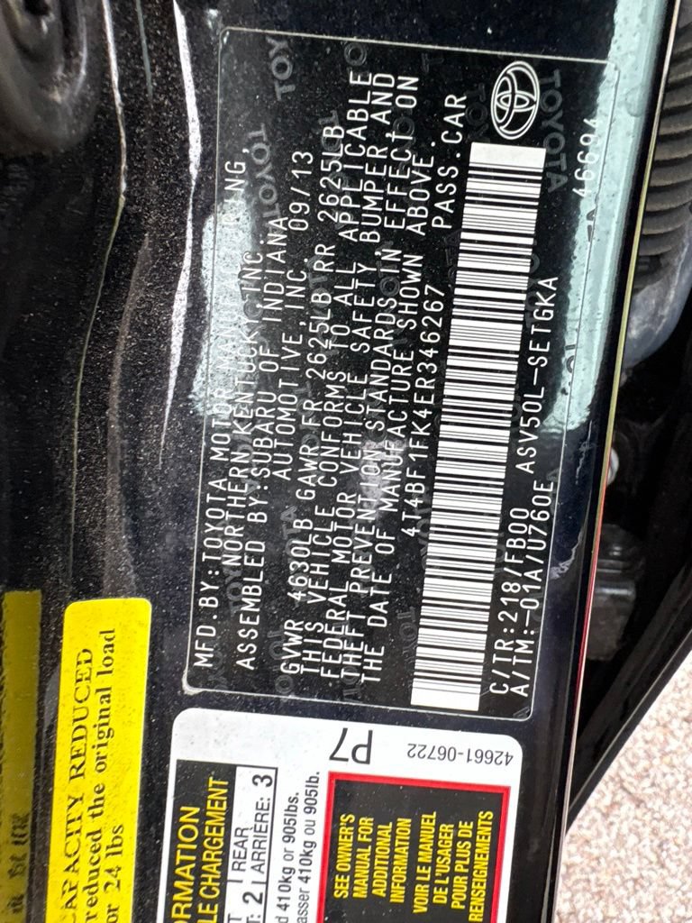 Used 2014 Toyota Camry XLE FWD image 22