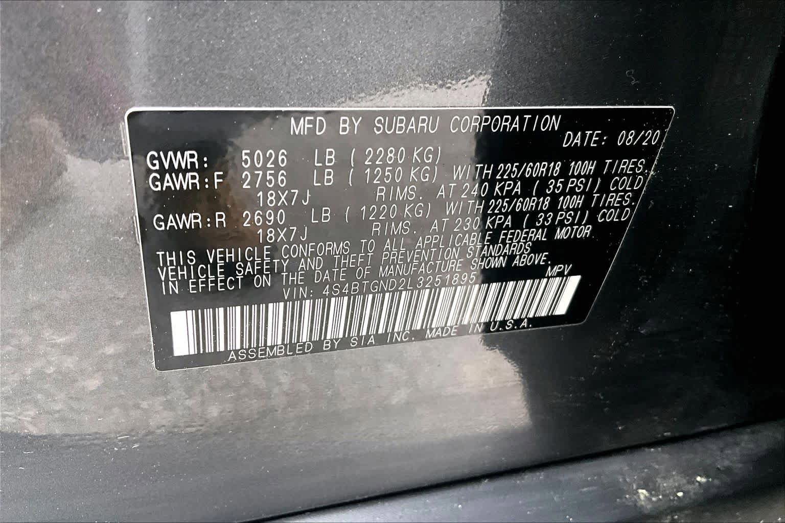 Used 2020 Subaru Outback Limited XT AWD/4WD image 34