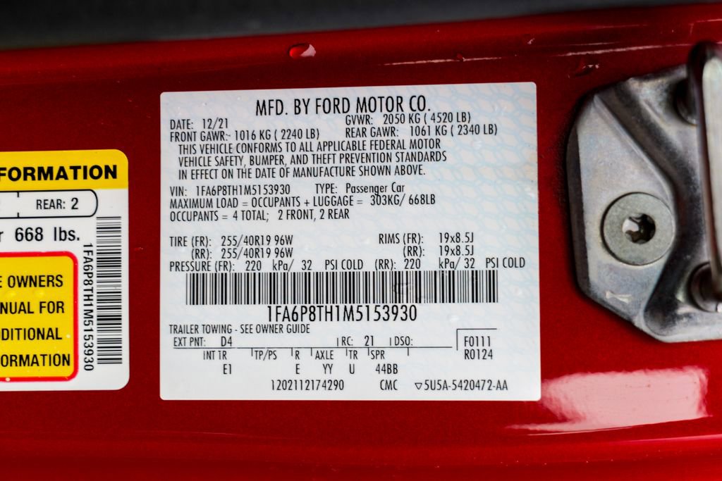Used 2021 Ford Mustang Premium RWD image 50