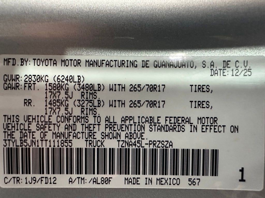 Used 2026 Toyota Tacoma TRD Off-Road AWD/4WD image 11