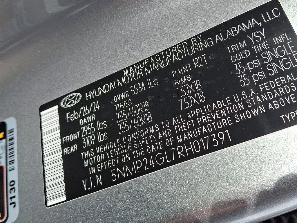 Certified 2024 Hyundai Santa Fe SEL image 27