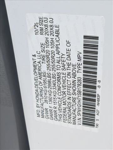 New 2025 Honda Pilot Touring image 16