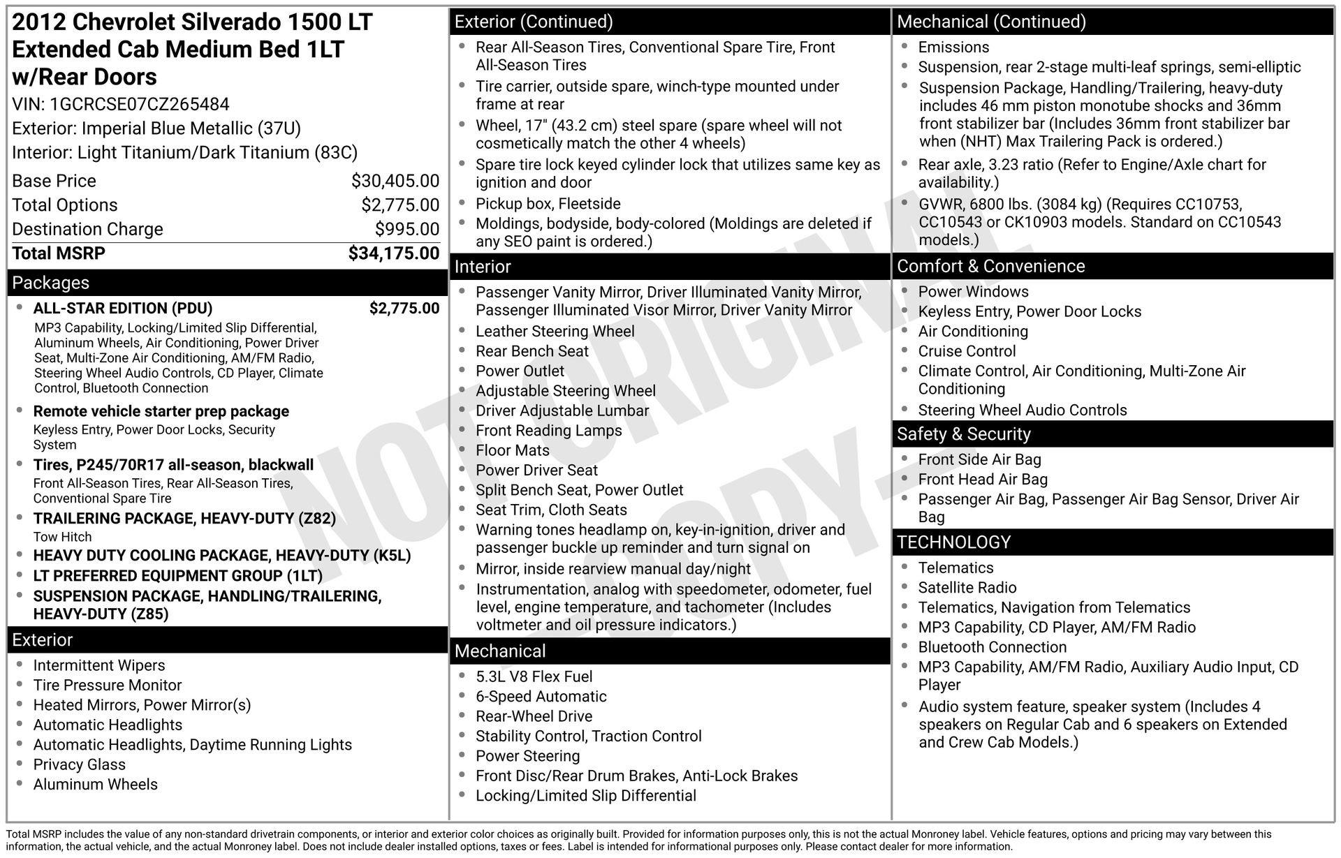 Used 2012 Chevrolet Silverado 1500 LT w/ All-Star Edition RWD image 3