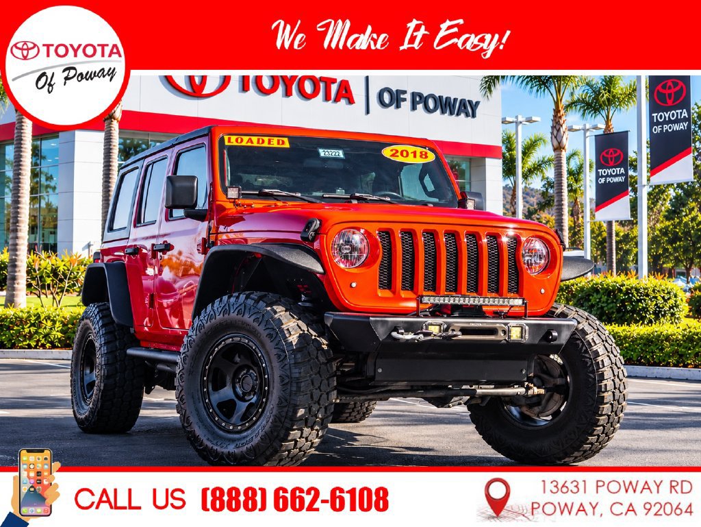 Used 2018 Jeep Wrangler Unlimited Sport S AWD/4WD image 1