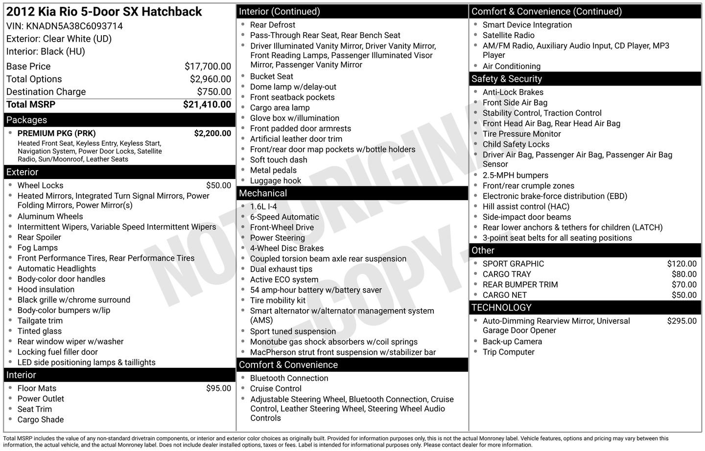 Used 2012 Kia Rio SX w/ Premium Pkg image 13