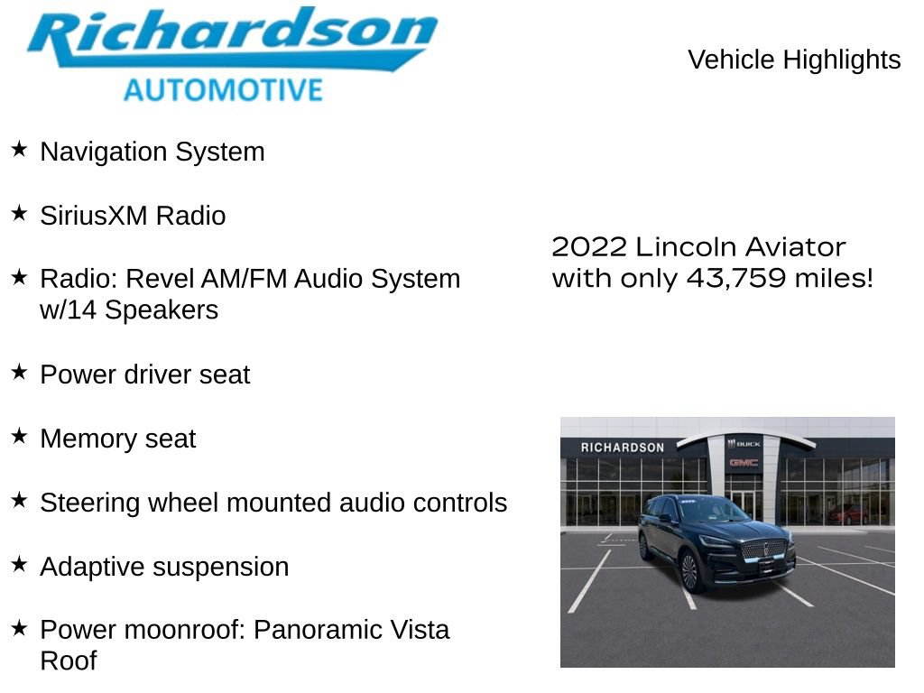 Used 2022 Lincoln Aviator Reserve AWD/4WD image 10