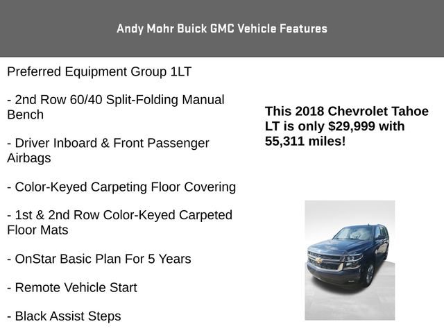 Used 2018 Chevrolet Tahoe LT w/ Luxury Package image 8