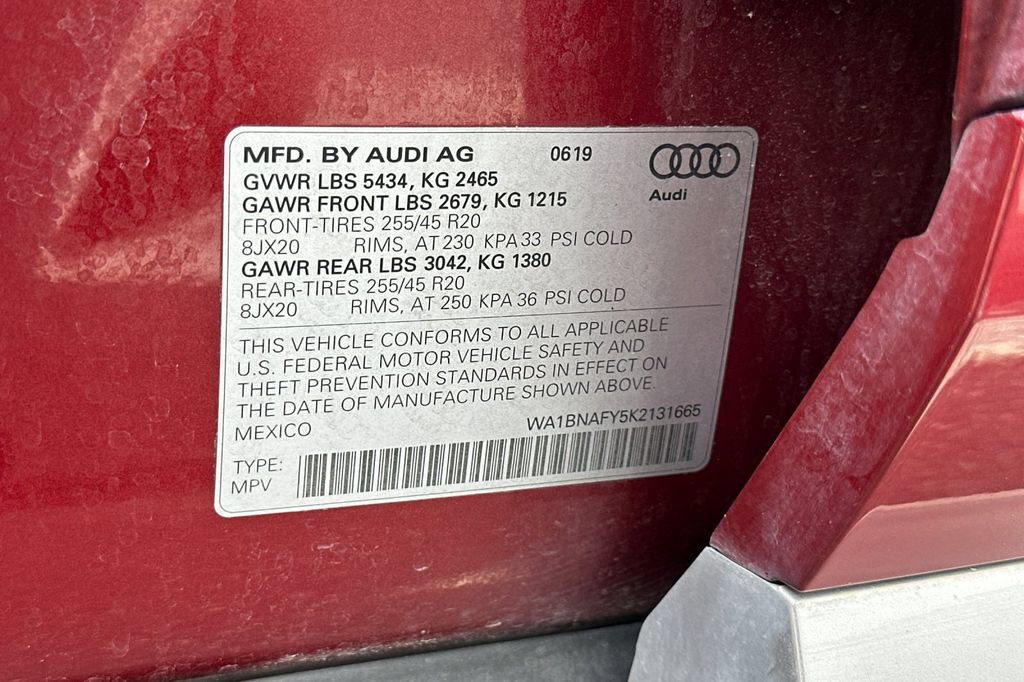 Used 2019 Audi Q5 2.0T Premium Plus w/ Premium Plus Package AWD/4WD image 30